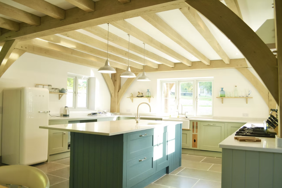 Oak frame kitchen — Marsfield Studio